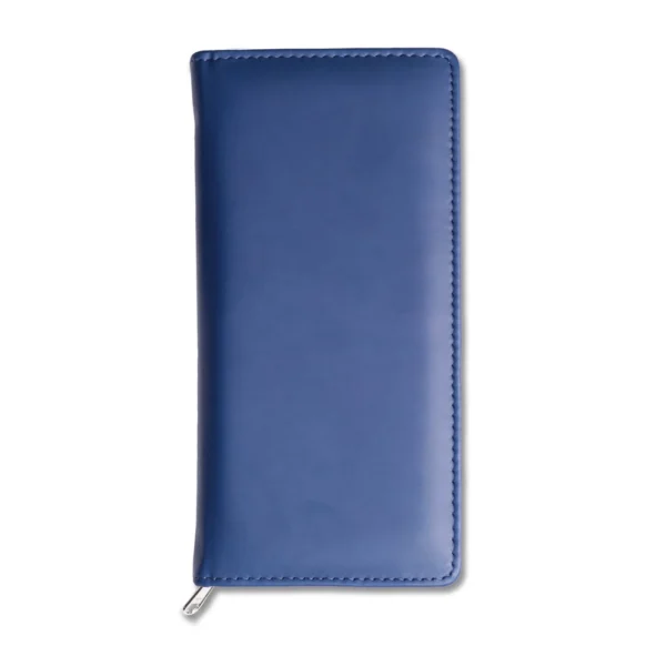 Dorchester Collection Faux Leather Travel Wallet Blue