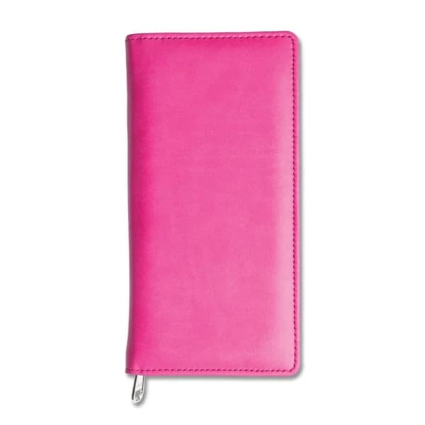 Dorchester Collection Faux Leather Travel Wallet Pink