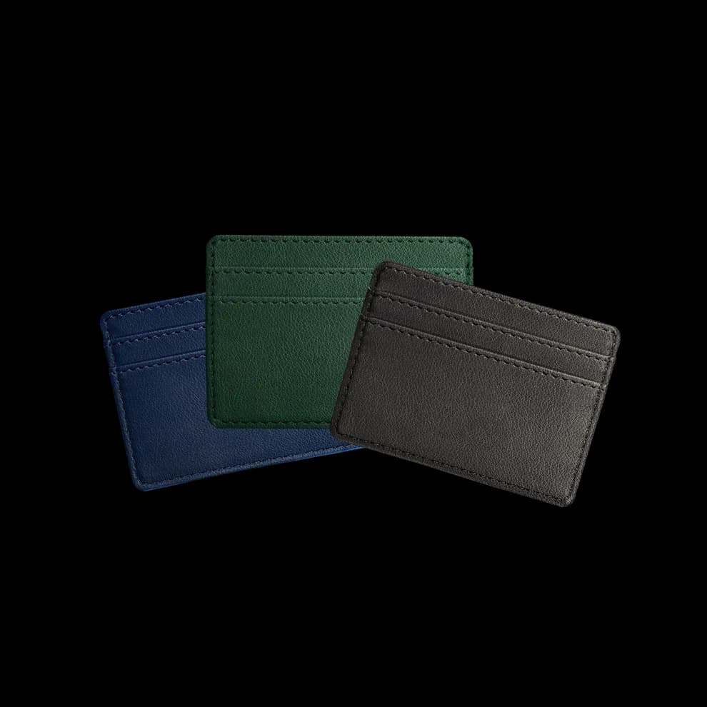 Chelsea Leather Slim Card Holder, Black