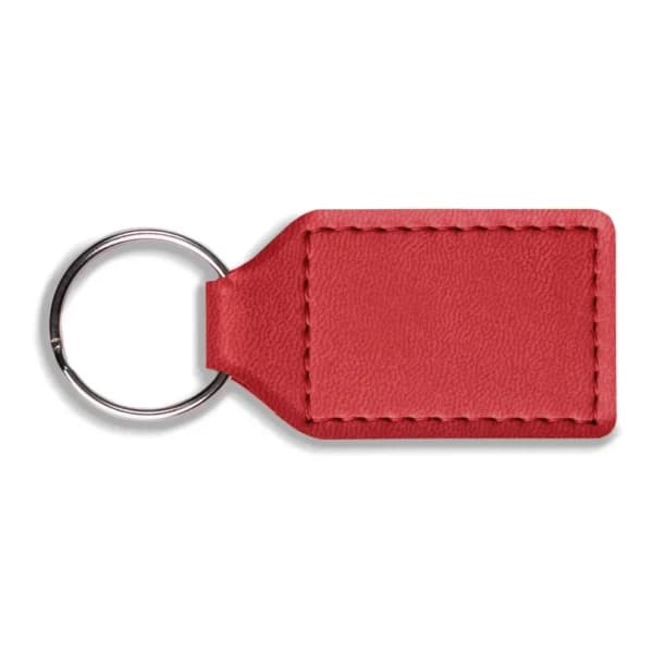 Dorchester Rectangle Key Fob, Red