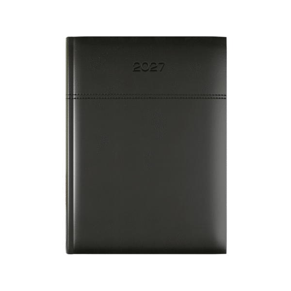 Dorchester Horizon A5 Desk, Week To View, Black-Black