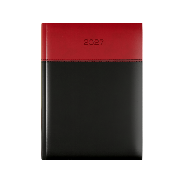 Dorchester Horizon A5 Desk, Week To View, Black-Red