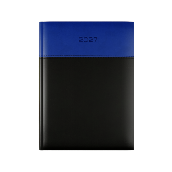 Dorchester Horizon A5 Desk, Week To View, Black-Royal Blue