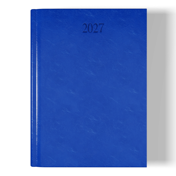 Richmond FineGrain A5 Desk Diary, Day Per Page, Blue