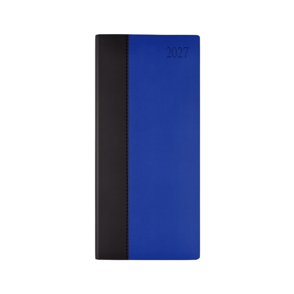 Dorchester Newhide Bicolor Pocket, Week to View, Blue- Royal blue