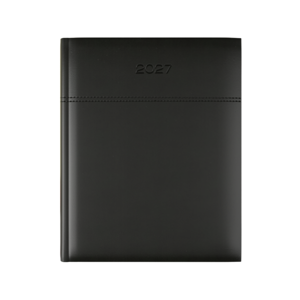 Dorchester Horizon Desk Diary, Week to View, Black-Black